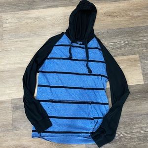 Men’s Point Zero blue and black hoodie